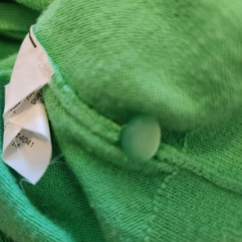 J Crew Clare Cardigan Green Sweater Size Large - Picture 10 of 15